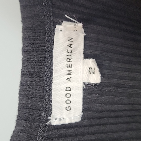 Good American black ribbed thong bodysuit - Picture 3 of 11